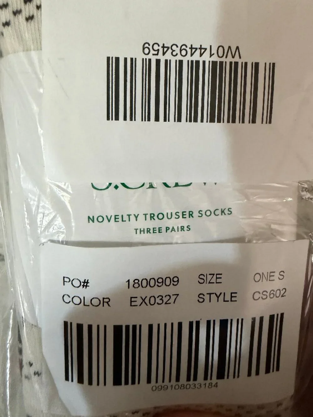 J. Crew Patterned trouser socks three-pack